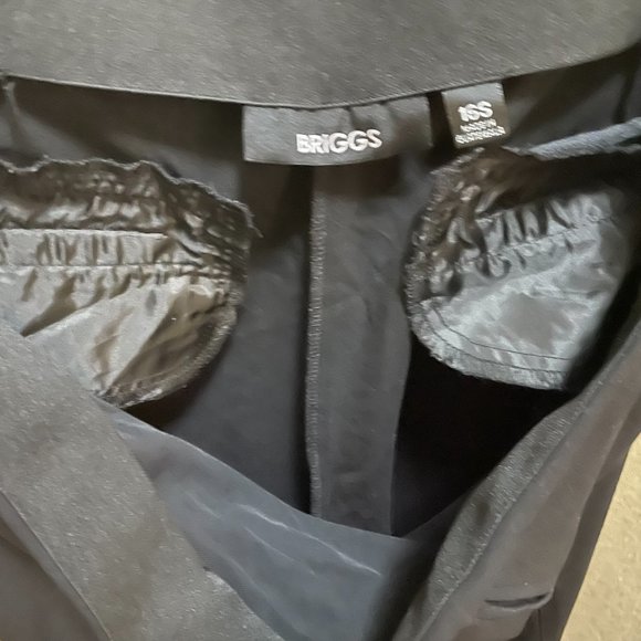 Briggs Womens Pull on With Side Zipper Fron Pockets Pants Size 16S - Picture 4 of 5